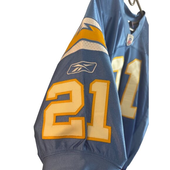 Vintage Chargers Jeresey Reebok NFL Mens Jersey Size 50 Nylon Blue Number 21 - Picture 11 of 13